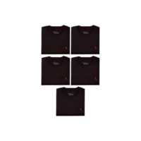 Kit 5 Camisetas Brasa Pica Pau Bordado Reserva Mini - Preto