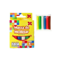 Massinha de Modelar, Fofa, 06 Cores, 90 g, Make+