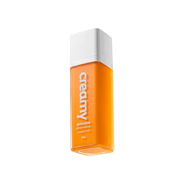 Creamy Skincare Vitamina C 30ml | Sérum Facial, Vitamina C 10%, Aumenta Firmeza da Pele, Previne Rugas Finas, Clareador de Manchas | Todos os Tipos de Pele