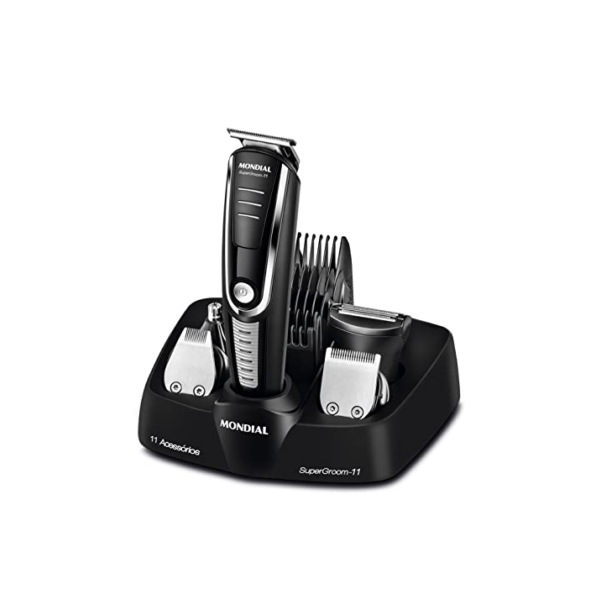 Aparador de Pelos Super Groom 11, Mondial, Preto/Prata, 5W, Bivolt - BG-05