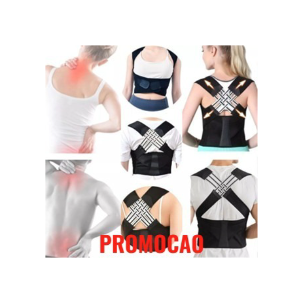 Corretor Postura Colete Cervical Cinta Alinha Coluna Unissex JH