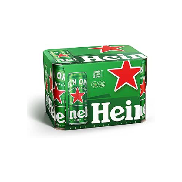 Pack Heineken Cerveja Pilsen - 12 latas de 350ml