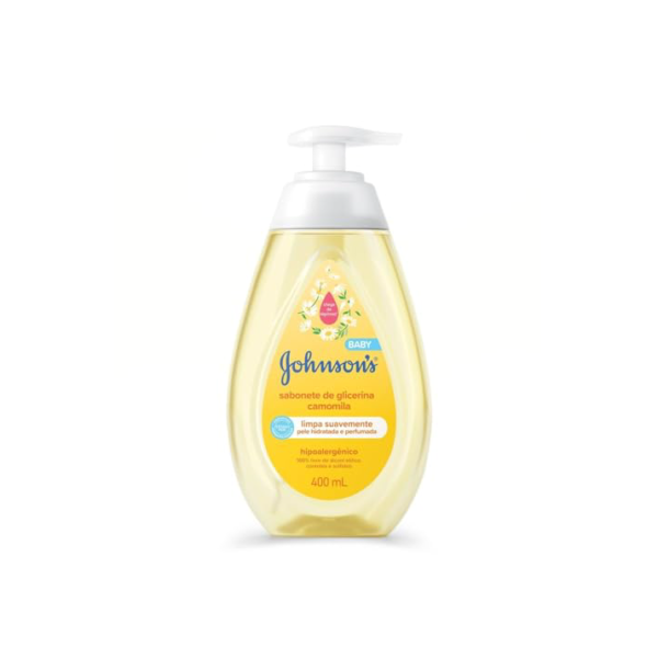 Sabonete Líquido Glicerina Camomila JOHNSON’S® Baby, 400mL