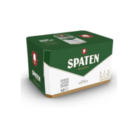 Pack Cerveja Spaten Puro Malte, Lata, 473ml, Caixa 12 unidades