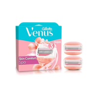 Gillette Venus Skin Comfort Spa Carga para Aparelho de Depilação com Barras Umectantes e Óleos Botânicos, 2 Uds