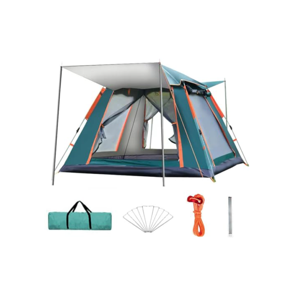 ANTUVI Barraca de Camping, Automático Fácil de Monta, para 2/3/4 Pessoas com Proteção Solar de Proteção Chuva e Vento Pode Acomodar Pequena Família