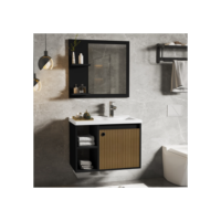 CONJUNTO GABINETE ESPELHEIRA E CUBA PARA BANHEIRO 60CM ADONIS