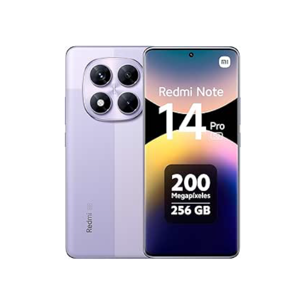 Smartphone Xiaomi Redmi Note 14 Pro 5G Lavender Purple (Roxo Lavanda) 8GB RAM 256GB ROM NFC