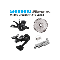 Shimano Deore m4100 1x10S Groupset Derailleurs RD-M4120 Alavanca de mudança de 10 velocidades Sunshine Cassette 36T 40T 42T 46T 50T VXM Corrente 10V