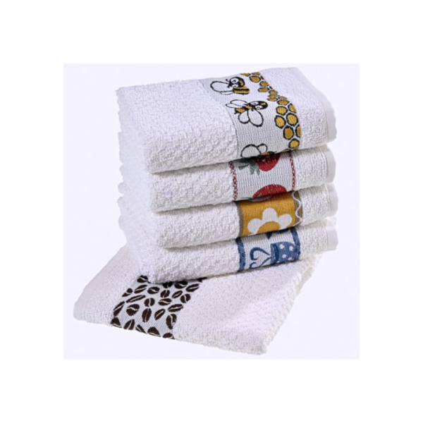 5 Toalhas de Louça Copa LAUNE HAUS Guardanapos Atoalhado Gourmet Grosso 500g/m² Alta Capacidade de Absorção e Usa Para Decorar