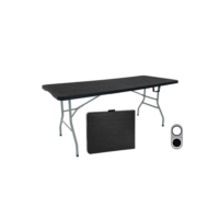 Mesa Dobrável Portátil 1,80 x 90cm Vira Maleta Com Alça Resistente