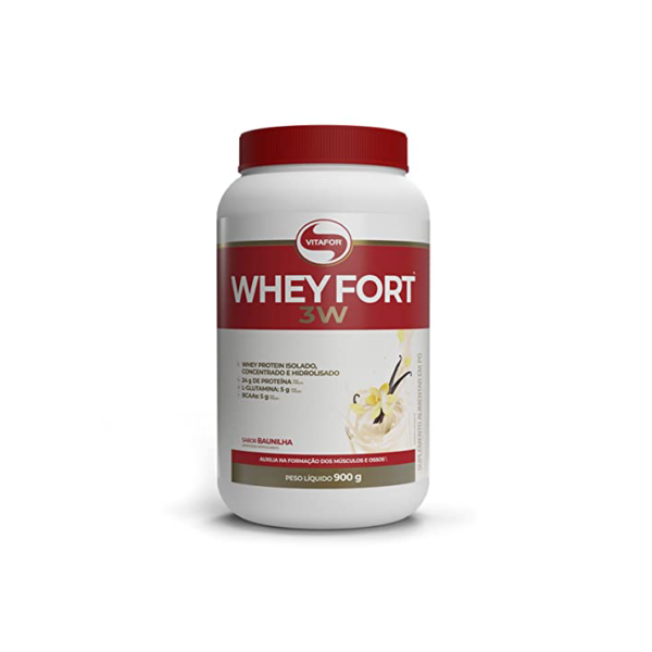 Vitafor - Whey Fort 3W - 900g - Baunilha