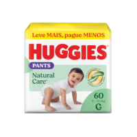 Fralda Huggies NATURAL CARE ROUPINHA G 60 unidades