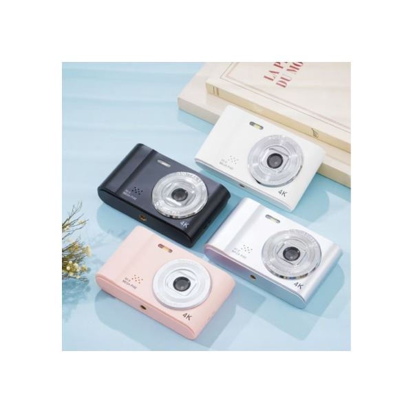 Câmera Digital 4K Mini Retro Viagem 4K Selfie De 50 Megapixels HD Fotografia De 2,4 Polegadas Tela De Entrada Para Crianças Campus Cam
