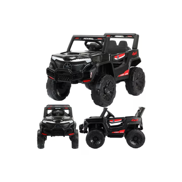 Jipe Elétrico Duna 12v Preto Para Crianças Recarregável
