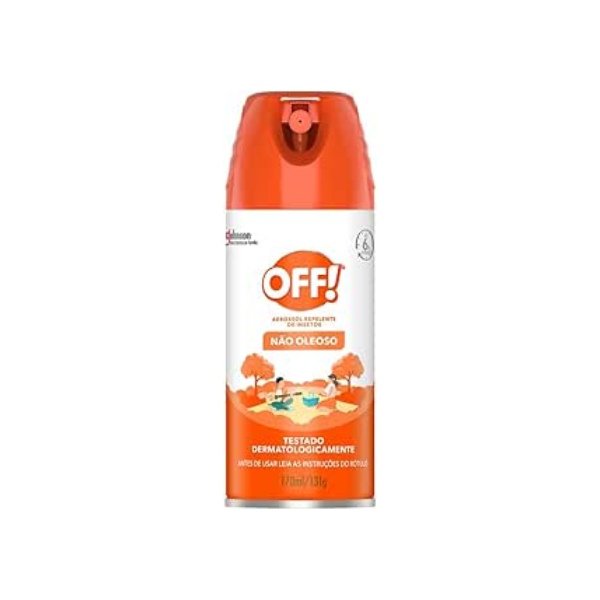 OFF! Family, Aerossol Repelente de Mosquitos e Insetos, Nova embalagem, Até 6h de proteção, Não Oleoso, Testado dermatologicamente, 165ml