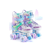 Patins Com Led Infantil Ajustável 4 rodas Promoção
