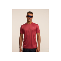 Camiseta Esportiva em Tecnologia Dry com Recortes e Detalhes Refletivos Vermelho