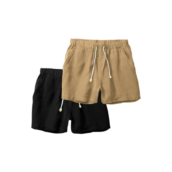 Kit 2 Shorts Linho Premium Bermuda Masculina Moda Praia Luxo