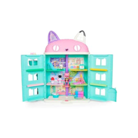 SUNNY, Gabby's Dollhouse, A Casa Mágica da Gabby, 15 Ambientes, Boneca Gabby e Pandy Paws - 40cm