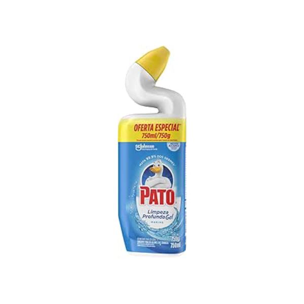 Pato Limpador Sanitário Gel Desinfetante, Marine, Limpeza Profunda 750ml
