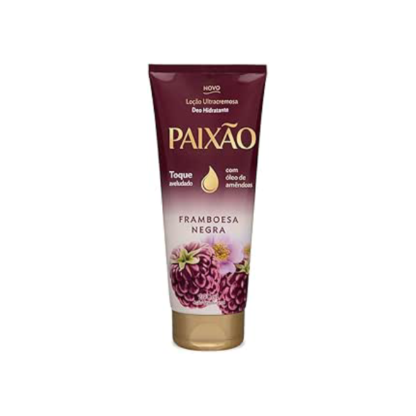 Paixão Hidratante Desodorante Corporal Framboesa Negra Hibisco Branco 200 Ml