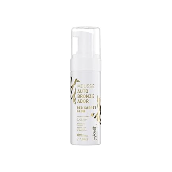 Skelt Mousse Autobronzeador 140ml | Bronzeado Médio, 6 a 8 Horas Para Um Bronzeado Perfeito, Duração de 7 a 12 Dias, Cor-Guia | Todos os Tipos de Pele