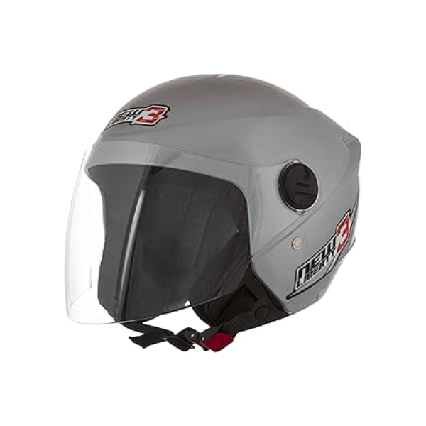 CAPACETE ABERTO PRO TORK NEW LIBERTY 3 SOLID PRATA TAM. 58