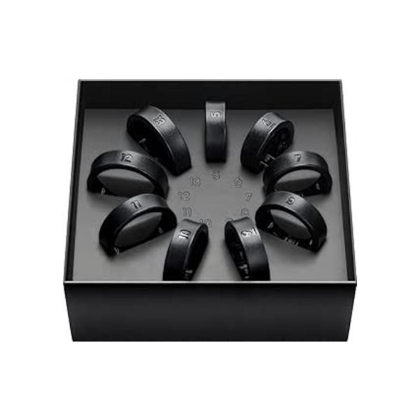 Kit com 9 opção de tamanhos para sua melhor escolha, aderenciado seu novo Galaxy Ring.