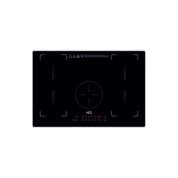 Cooktop De Indução Embutir HQ 5 Bocas Painel Touch Free Zone 9000W Preto HQ-IDE9005/77CM-FZ 220V