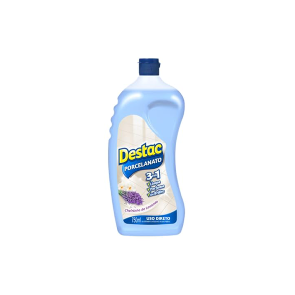 Destac Limpa Piso Para Pisos Porcelanato Cerâmica Lavanda E Alfazema 750Ml