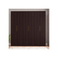 Guarda-Roupa Bartira Ville com 6 Portas e 2 Gavetas - 200,5cm de largura - Café