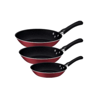 Tramontina JOGO DE FRIGIDEIRAS 3PCS CARIBE VERMELHO - SORTIDOS DE ALUMINIO COM REV ANTIADERENTE