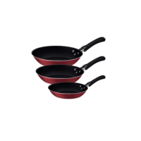 Tramontina JOGO DE FRIGIDEIRAS 3PCS CARIBE VERMELHO - SORTIDOS DE ALUMINIO COM REV ANTIADERENTE