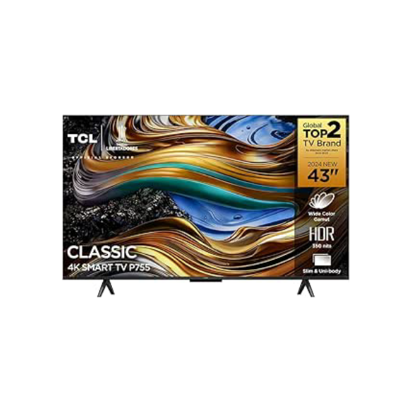 TCL LED SMART TV 43” P755 4K UHD GOOGLE TV
