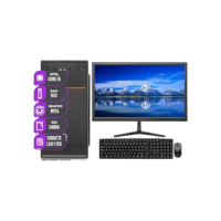 PC CPU Completo Mancer, Intel Core I5, 8GB De Memória Ram, SSD 240GB + Monitor 17"