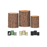 Trio Capa Cilindro 3d Festa Sublimado Veste Fácil C/elástico