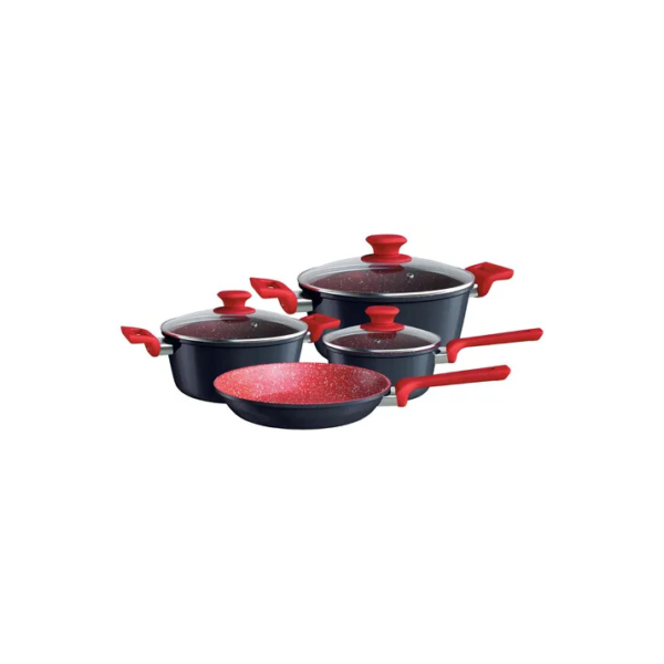 Jogo De Panela Colorstone Com 4 Peças Antiaderente Euro Home Cor Titanium