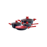 Jogo De Panela Colorstone Com 4 Peças Antiaderente Euro Home Cor Titanium