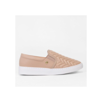 Slip On Vizzano Matelassê Feminino - Bege
