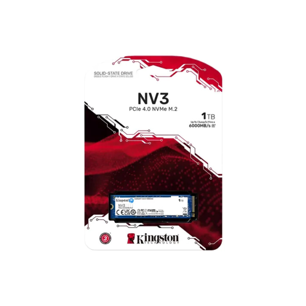 Ssd De 1tb Kingston Padrão Nv3 Formato M.2 Nvm Ultra Rápido