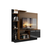 Estante Home Theater P/tv até 55 Pol. Denver Multimóveis Madeirado/preto
