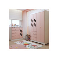 Quarto Infantil Completo Escotilha 5 Portas 7 Gavetas