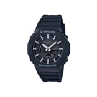 Relógio Casio G-shock Ga-2100-1adr Carbon Core Guard Cor da correia Preto Cor do bisel Preto/Cinza Cor do fundo Preto