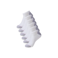 Kit 6 Pares De Meias Esportivas Sapatilha Branca Hanes