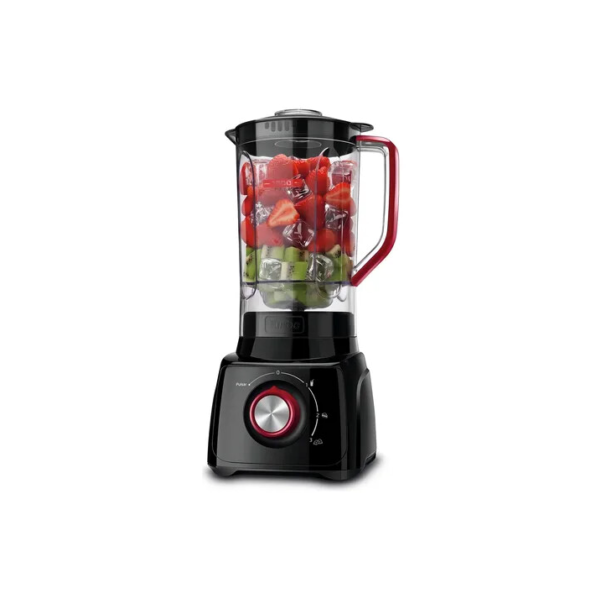 Liquidificador Maxis L-MX-01 2.2 L preto e vermelho com jarra de san