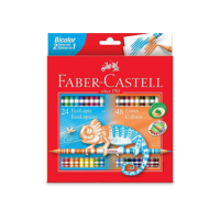 Lápis de Cor Ecolápis Bicolor 24 Lápis/48 Cores Faber Castell