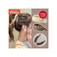 Clipe De Banana De Rabo De Cavalo Alto De Cor Sólida Da Moda Coreana-Acessórios De Cabelo Elegantes Para Mulheres