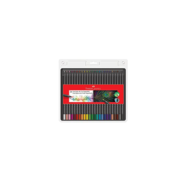 Lápis de Cor, Faber-Castell, EcoLápis Supersoft, 24 Cores