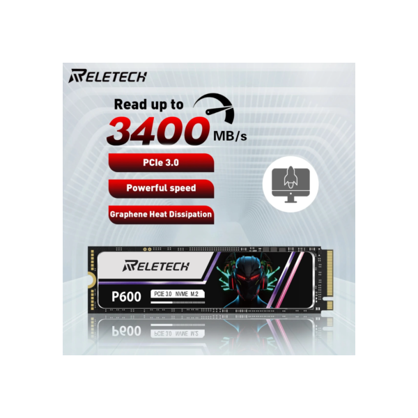 Reletech SSD P600 M2 NVMe 1TB 2TB 512G SSD M.2 2280 PCIe Gen3.0x4 Unidade Interna de Estado Sólido Disco Rígido Para Desktop Laptop